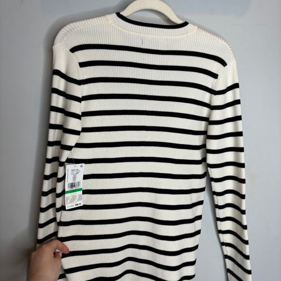 NWT Karen Kane Mariner Stripe Shirttail Sweater - Picture 5 of 7